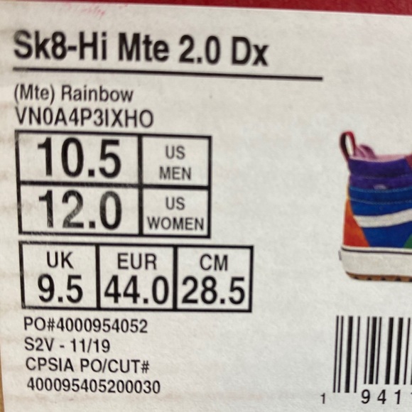 New Vans Sk8-Hi MTE 2.0 DX men’s 10.5 - Picture 6 of 6